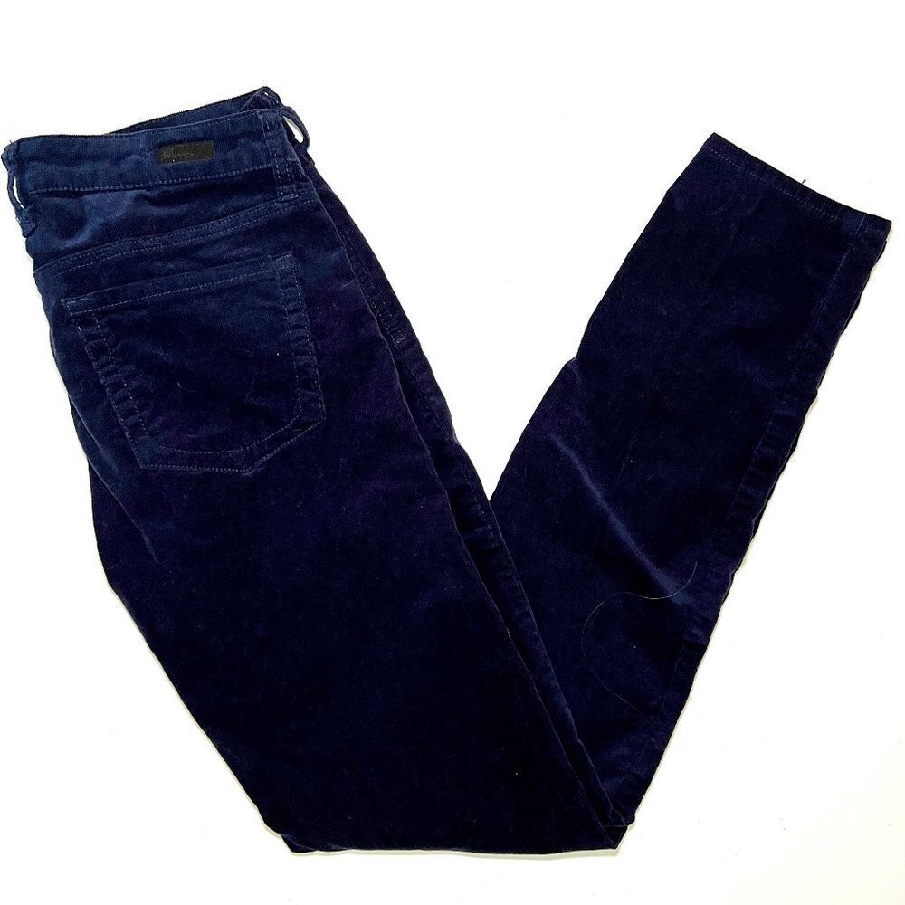 KUT FROM THE KLOTH Diana Skinny Stretch Navy Blue Corduroy Pants Jeans 6